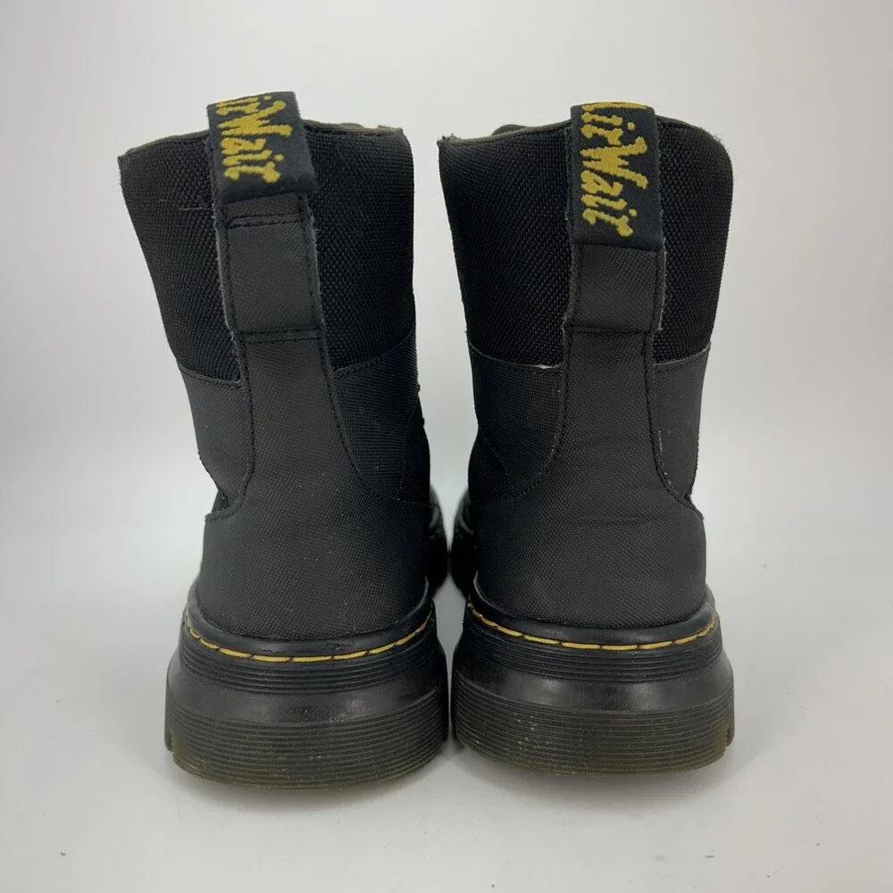 Dr. Martens Combs Tech Boots Mens Size 9 Poly Nylon Combat Ankle Lace Up